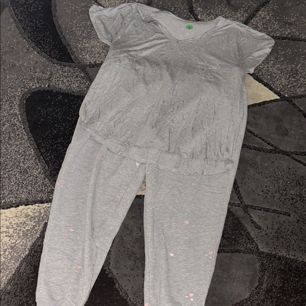 Honeydew Gray Pajama Set